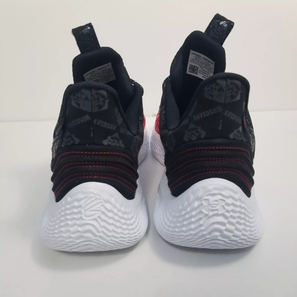 Under Armour Size 12.5 Men Steph Curry Flow 9 Davidson College Shoes 3025718-114 - Picture 5 of 9